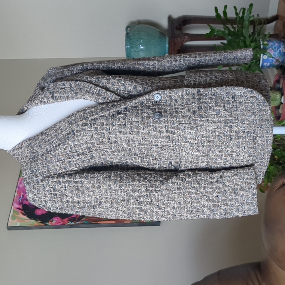 Vintage Sanyo Fashion House Silk Wool Blazer Jacket size 8